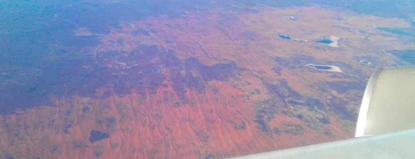 Flying over Australia