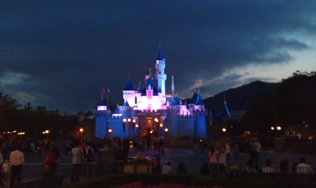 HK Disneyland Castle - Prior to Fireworks
